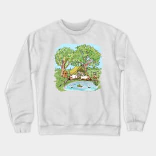 Dormice camping / Dormouse Crewneck Sweatshirt